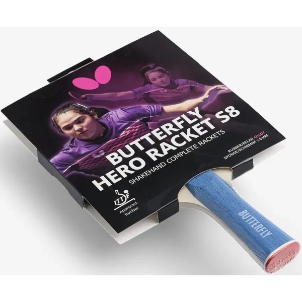 Фото - Ракетка для настольного тенниса Butterfly HERO Racket S8 Adriana Díaz (6251780002)